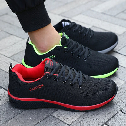 Adidași de alergare pentru bărbați cu plasă, sport, pentru sală, ușori, pantofi casual pentru bărbați, la modă, din tricot respirabil, încălțăminte de mers pe jos, mărimi 39-46