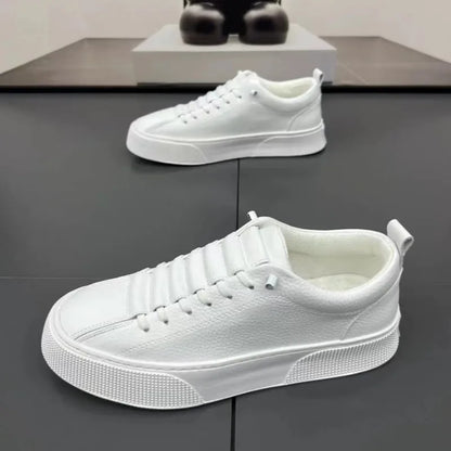Pánske tenisky, voľnočasová obuv, pánske balerínky, Zapatillas Hombre, ľahká obuv z PU kože, priedušná obuv, pánska biela športová obuv, tenisky