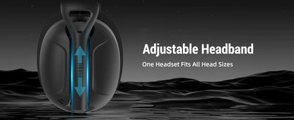 ATTACK SHARK L80 ultraleichtes 180g Gaming-Headset – kabellos im Tri-Mode (Bluetooth 5.3 / 2.4G / kabelgebunden), 5.1 Surround Sound, 40mm-Treiber, absteckbares Mikrofon