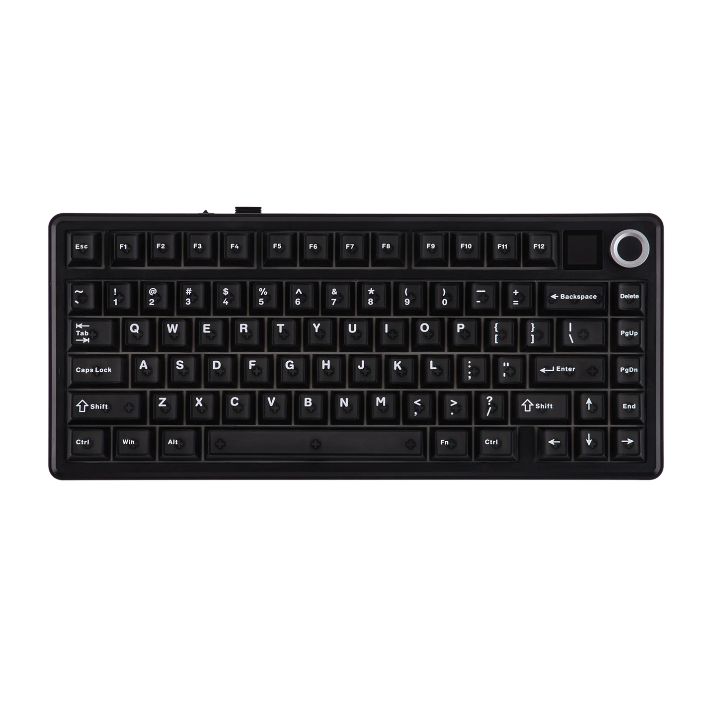 Teclado mecânico sem fios EPOMAKER X AULA F75 MAX Compact 75% ANSI Layout com ligação com fios/Bluetooth/2.4GHz, ecrã TFT e botão rotativo