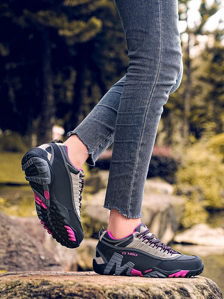 Pánské trekové boty Outdoor Lover – voděodolná turistická obuv, horské boty z pravé kůže, lesní lovecké a taktické boty