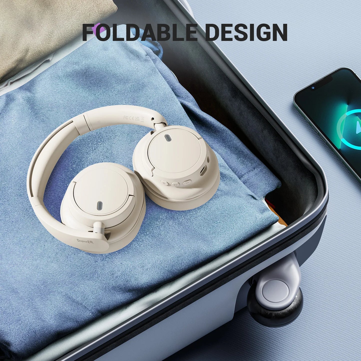 Oneodio EKSA V16 Wireless Headphones Bluetooth 5.3 Over Ear Headset With Mic Bass/Pop Mode Hi-Res HiFi Wired Headphones 90H APP