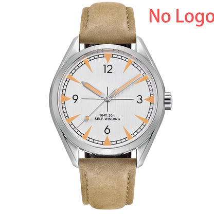 CORGEUT NH35/MIYOTA 8215 Watches Man Cattle Belt Automatic Mechanical Sapphire Glass Watches Fashion Casual Sports Watches