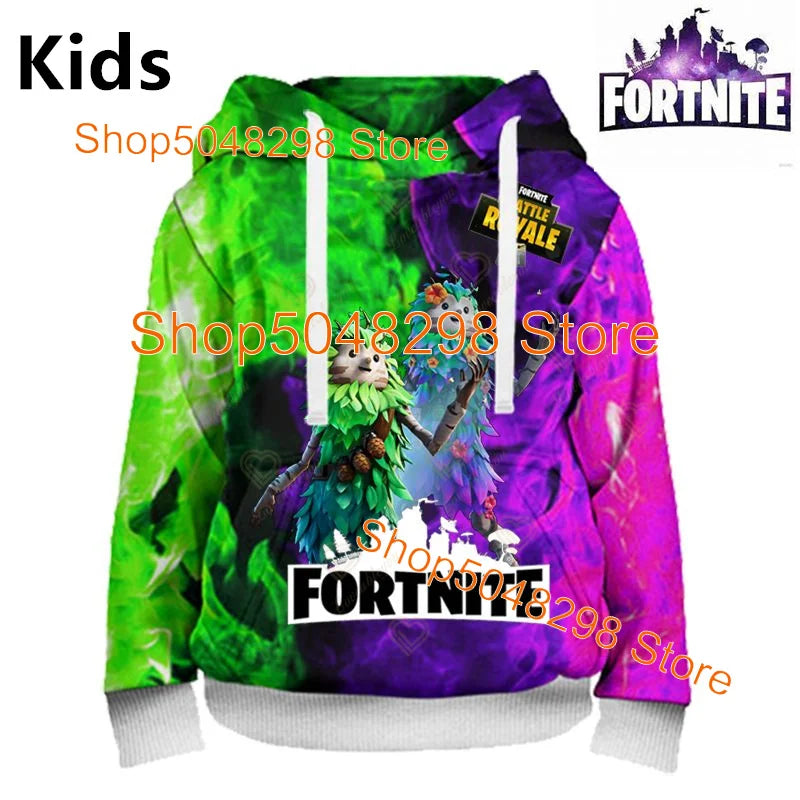 Hot Game Fortnite Hero Print Sweatshirt Boys Girls 3d Clothes Casual Kid Hoodies Children Adult Men Women Spring Autumn Pullover