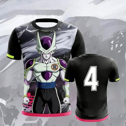 Vintage Dragon Ball  Goku Ink Wash Pink Brush 3D Print T-Shirt 2026 Summer Unisex Oversized Y2K Retro Anime Streetwear  Top