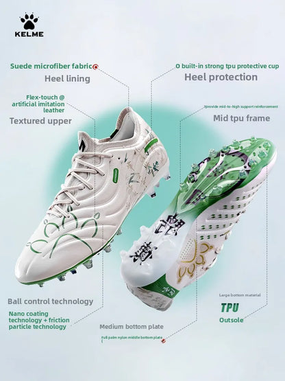 Scarpe da calcio Kelme da uomo, MG per adulti con tacchetti corti, per allenamento su erba sintetica, ultra leggere e antiscivolo