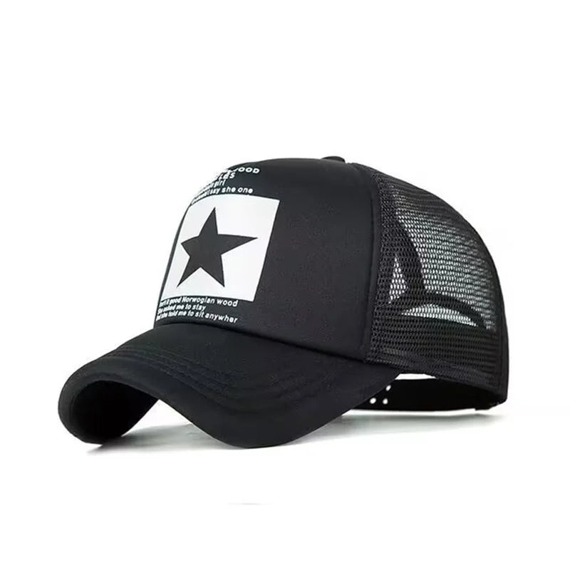 Fashion Summer Baseball Cap Snapback Mesh Trucker Hats Hip Hop Caps Cool Men Caps Female Outdoor Casual Sun Hat High Quality