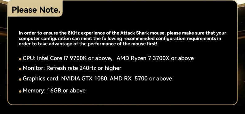 Rato Gaming Sem Fios ATTACK SHARK R5 Ultra Carbon Fiber, Sensor Gaming PixArt PAW3950MAX, 42000DPI, 8000Hz, MCU Nordic 52840