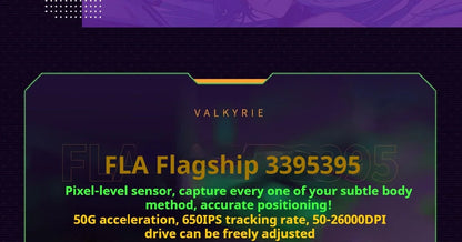 VALKYRIE M1 Wireless Mouse with 4K Wireless Receiver Charger PAW3395 Sensor 26000dpi RGB Wireless Bluetooth Three Mode Mouse