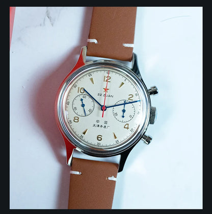 Seagull 1963 International Edition Herren-Mechanikuhr Pilotenuhr ST1901 Retro-Chronograph Armbanduhr Air Force Aviation Neu