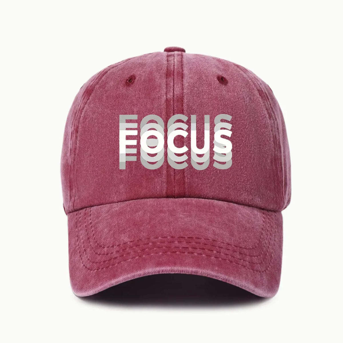 FOCUS Print Cap -pesetty puuvilla, säädettävä klassisen tyylin baseball-lippis, urheilullinen duckbill-lippis miehille ja naisille