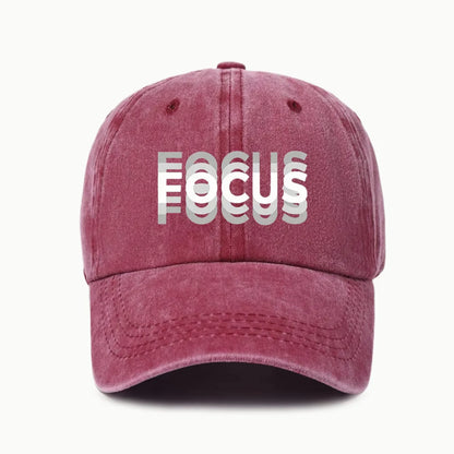 FOCUS Print Cap -pesetty puuvilla, säädettävä klassisen tyylin baseball-lippis, urheilullinen duckbill-lippis miehille ja naisille