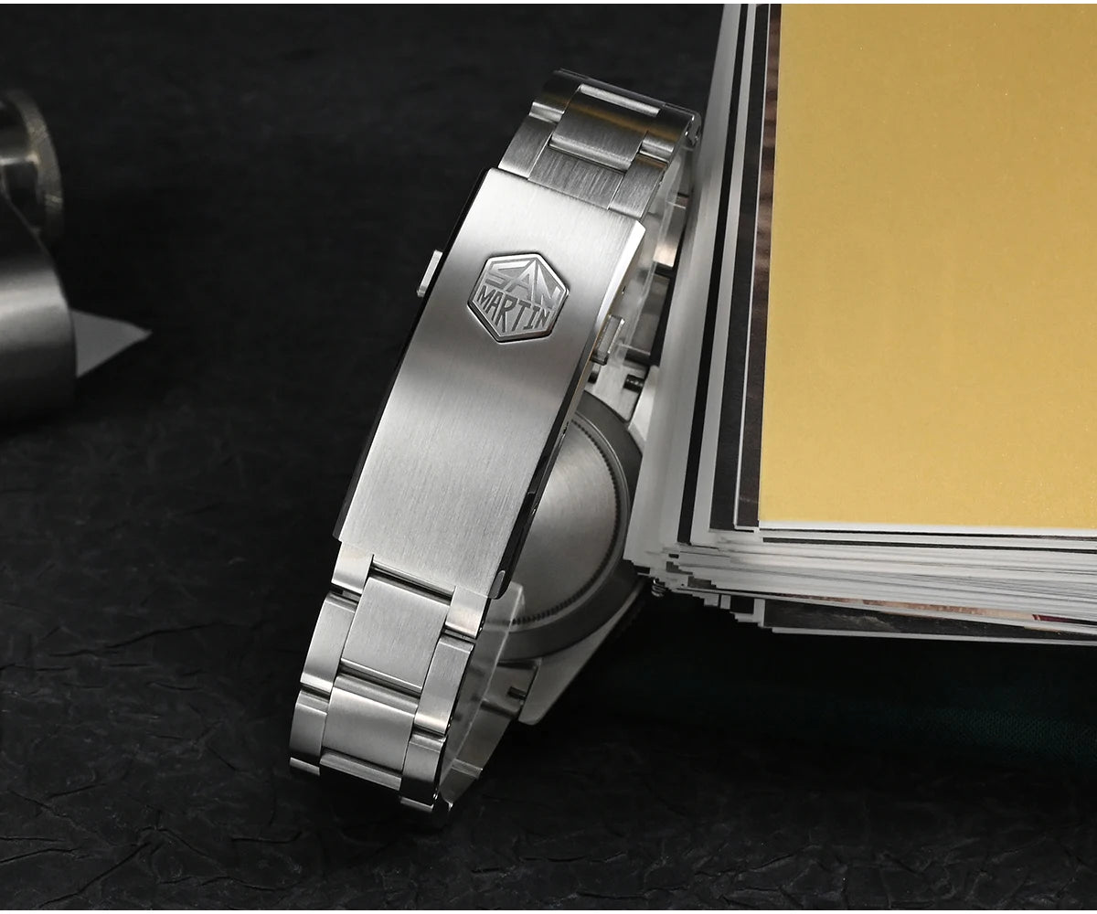 San Martin New 37mm BB54 Vintage Diver Watch ST2130 Automatic Mechanical Men Wristwatch Sapphire Luminous Waterproof 200m SN0138