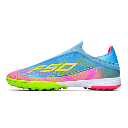TF Soccer Shoes for Training, Anti-Slip, Wear-Resistant, Firm Grip, Ankle Protection, Lightweight, Comfortable
