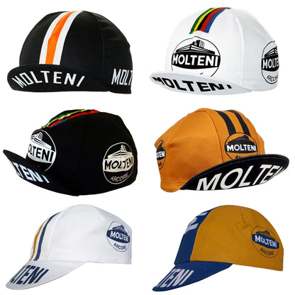 Retro Team Molteni cykelkeps – andningsbar solskyddskeps för utomhussport, unisex