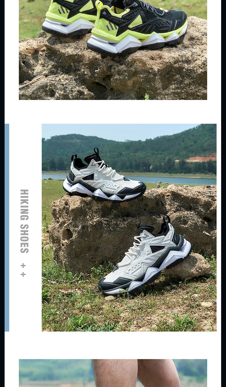 RAX Running Shoes Men&Women Outdoor Sport Shoes Breathable Lightweight Sneakers Air Mesh Upper Anti-slip Natural Rubber Outsole