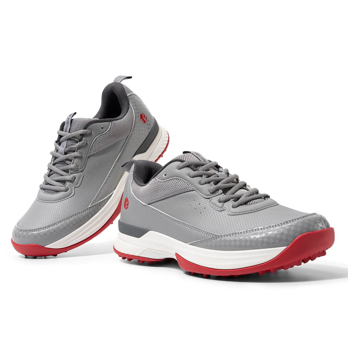 FitVille Wide Design Men's Golf Shoes Professional Outdoor Water Resistant Anti-slip Sport Shoes for Course with Spikes
