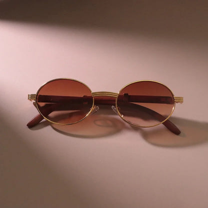 Casual Oval Round Sunglasses Women Men Sun Glasses Female Mirror Colors Designer Brand Fashion Luxurious Gradient Eyewear