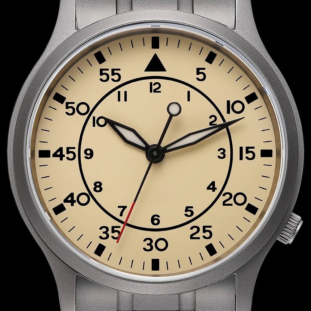 BERNY Titanium Men Wristwatch AR Coat Sapphire Fashion Wristwatch Luminous VH31 Ultra-thin Quartz Watch Waterproof 5ATM Watches