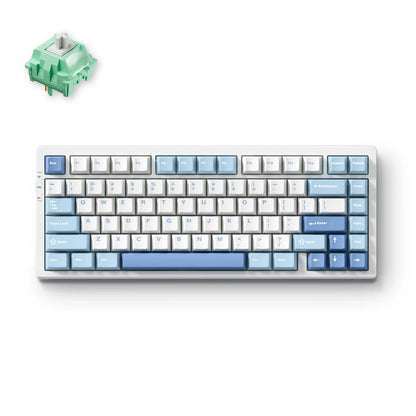 Teclado Mecânico Sem Fios MCHOSE G75 Pro 75% Layout, Montagem Gasket, 5 Camadas de Amortecimento, Retroiluminação RGB, Tri-Mode, Hot Swappable