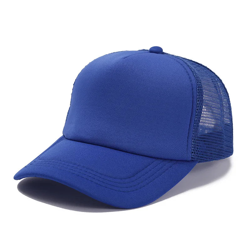 Unisex Cap Casual Plain Mesh Baseball Cap Adjustable Snapback Hats for Women Men Hip Hop Trucker Cap Streetwear Dad Hat