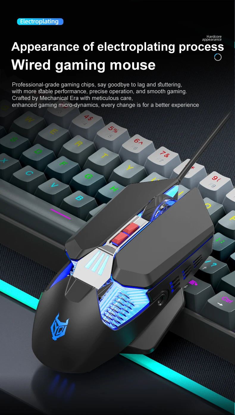APAYADO K61 Mini Mechanical Keyboard, Wired, 61 Keys, Phantom RGB, Black/White Red/Blue Mechanical Switch for Gaming, 60% Portable