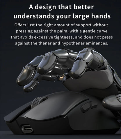 Darmoshark M3 V2 Gaming Mouse Double 8K Wireless Tri Mode 26KDPI PAW3395 Sensor Big Hand Game Macro Mouse For Computer Laptop PC