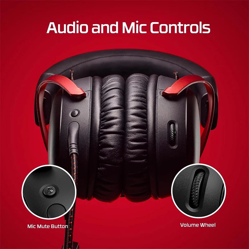 HyperX Cloud III kabelgebundenes Gaming-Headset mit DTS X Spatial Audio, 53mm-Treibern, geräuschunterdrückendem Mikrofon – USB- & 3.5mm-Gaming-Kopfhörer für PC, PS5, Xbox, Switch
