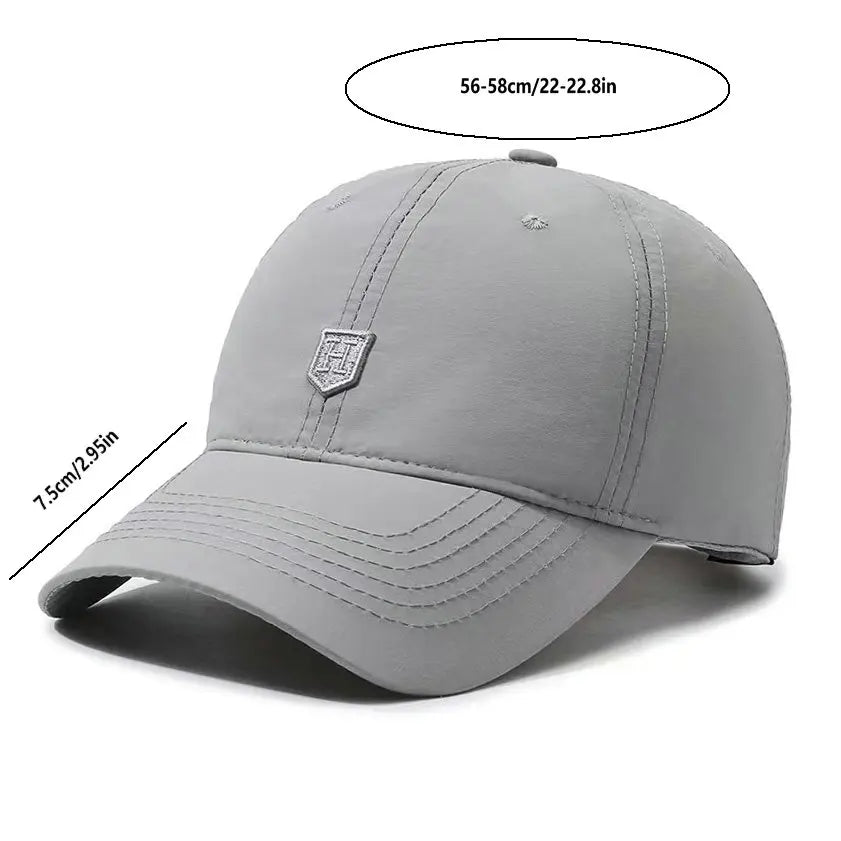 Baseballpet met UV-bescherming – Sneldrogende zachte bovenkant, ademende strapback, ideaal voor wandelen, vissen en buitenactiviteiten