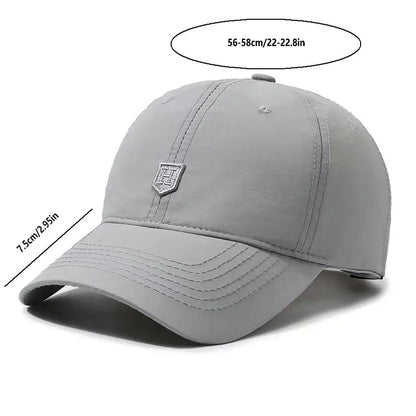 Baseballpet met UV-bescherming – Sneldrogende zachte bovenkant, ademende strapback, ideaal voor wandelen, vissen en buitenactiviteiten