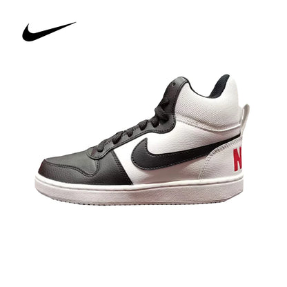 Ténis unissexo NIKE Court Borough Mid brancos de cano alto para treino e uso casual no outono/inverno (844906-100)
