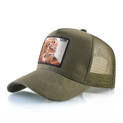 Hip Hop Baseball Cap With Lion Embroidery Patch Snapback Streetwear Trucker Caps Men Women Drake Baseball Hats Four Season Hat