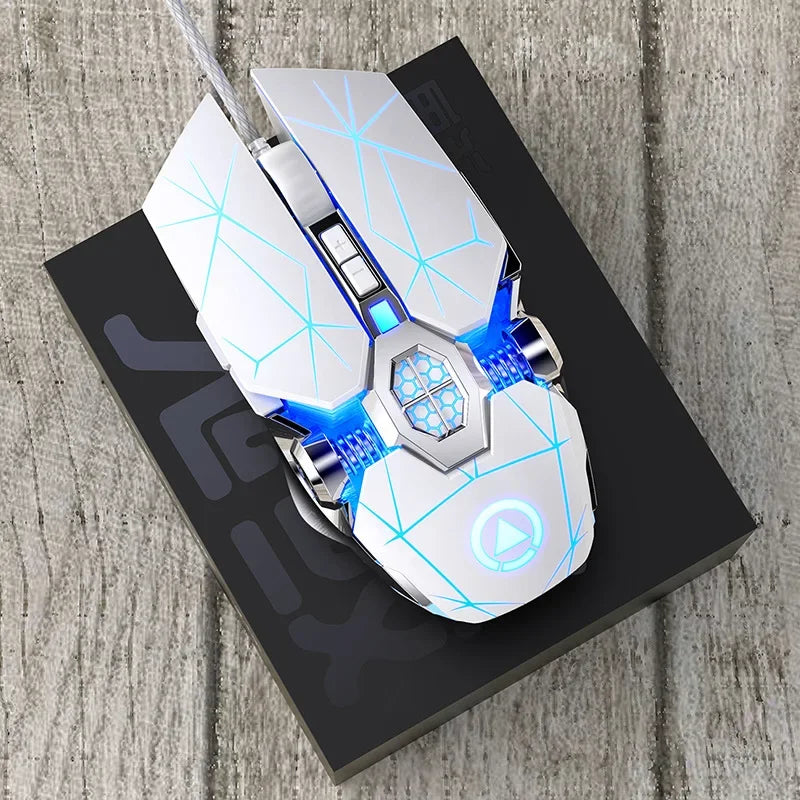 New Professional Gaming Mouse 3200DPI 7 Buttons Backlit Computer Mouse Support Macro Definition Mechanical Wired Silent Mouse