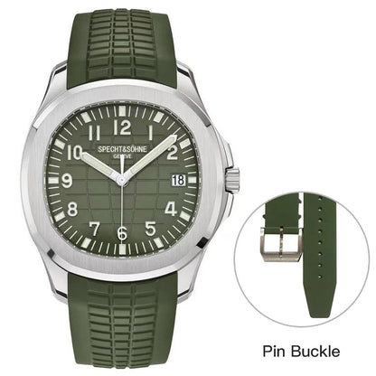Specht&Sohne 40MM Automatic Mechanical Watch For Men Miyota 8215 Movt Sapphire Crystal 5167 Sports Wristwatch 50M Waterproof