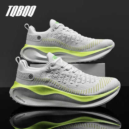 Men's Cushioned Running Shoes EVA Midsole for Shock Absorption Lightweight & Breathable Mesh Sports Sneakers for Gym and Walking