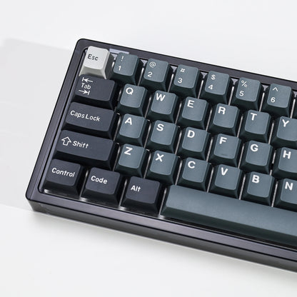KBDiy 174 Teclas/Conjunto PBT GMK Apollo Keycap Double Shot Minimalista ISO Perfil Cherry para Teclado Mecânico Gaming Keycaps para MX