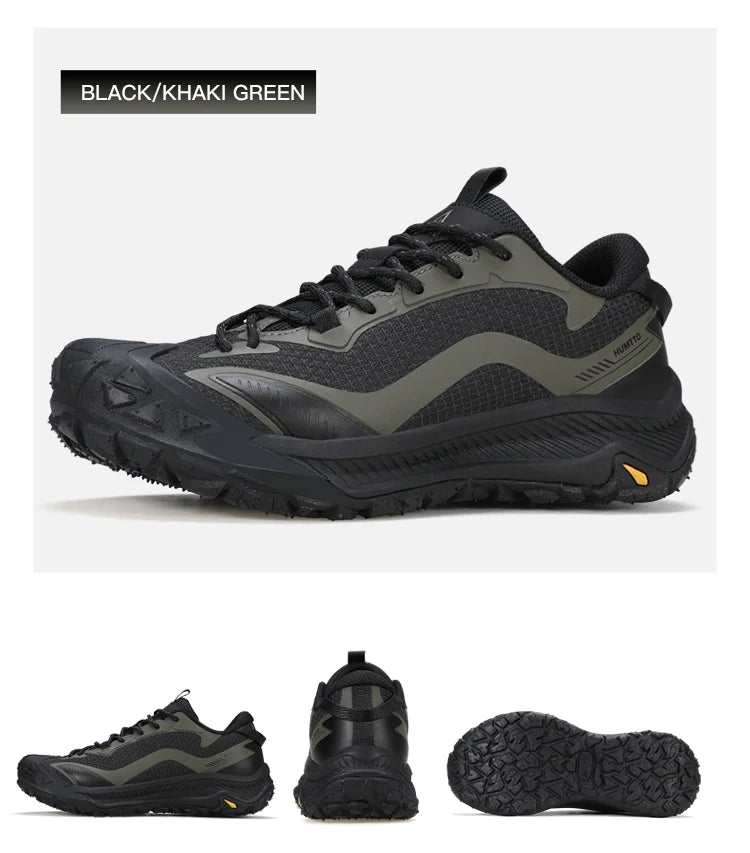 HUMTTO Trekking Shoes for Men Mountain Climbing Sneakers Outdoor Sports Shoes Breathable Walking Casual Sneakers Men’s Hiking Boots