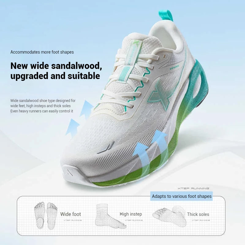 Xtep Lingbu 2.0 Ανδρικά Παπούτσια Τρεξίματος 2025 Spring ACE Support Feather Foam Αθλητικά Παπούτσια Stability Advanced Sneakers 875119110001