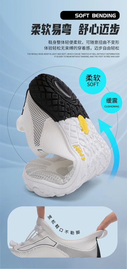 36-48# Gym Footwear Unisex Seaside Aqua Shoes Couples Vacation Beach Game Wading Shoes Men Squat Fitness Shoes Women Yoga Shoes