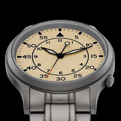 BERNY Titanium Men Wristwatch AR Coat Sapphire Fashion Wristwatch Luminous VH31 Ultra-thin Quartz Watch Waterproof 5ATM Watches