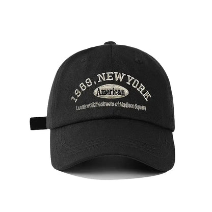 1989 Embroidery Soft Top Baseball Cap Women Sports Hat Man Unisex
