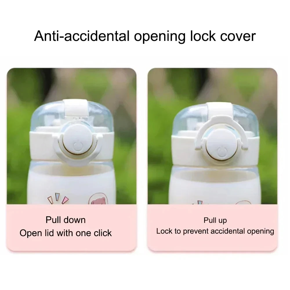 400ML Fortnites 18CM Straw Cup for Adult Boys Girls Cute Water Cup Cartoon Students Drop-Resistant Water Bottle Portable Gifts