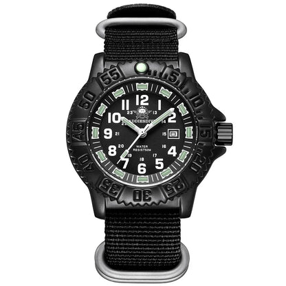 ADDIESDIVE 2023 Men's Sports Watch Military Sports Luxury Rotating Bezel Luminous Watch Nylon Strap 50m Waterproof Quartz Watch