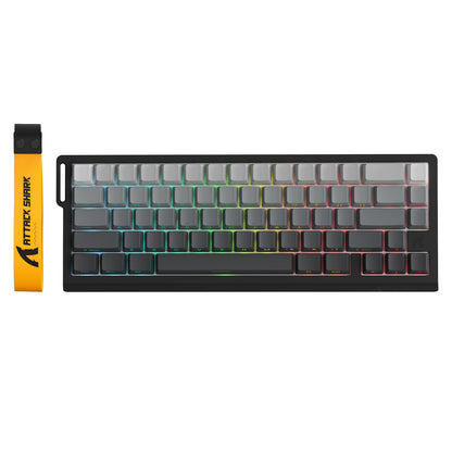 ATTACK SHARK X68PRO HE 60% Wireless Rapid Trigger Gaming Keyboard, Adjustable Actuation, 8K, Hall Effect Magnetic Switch, Tri-mode