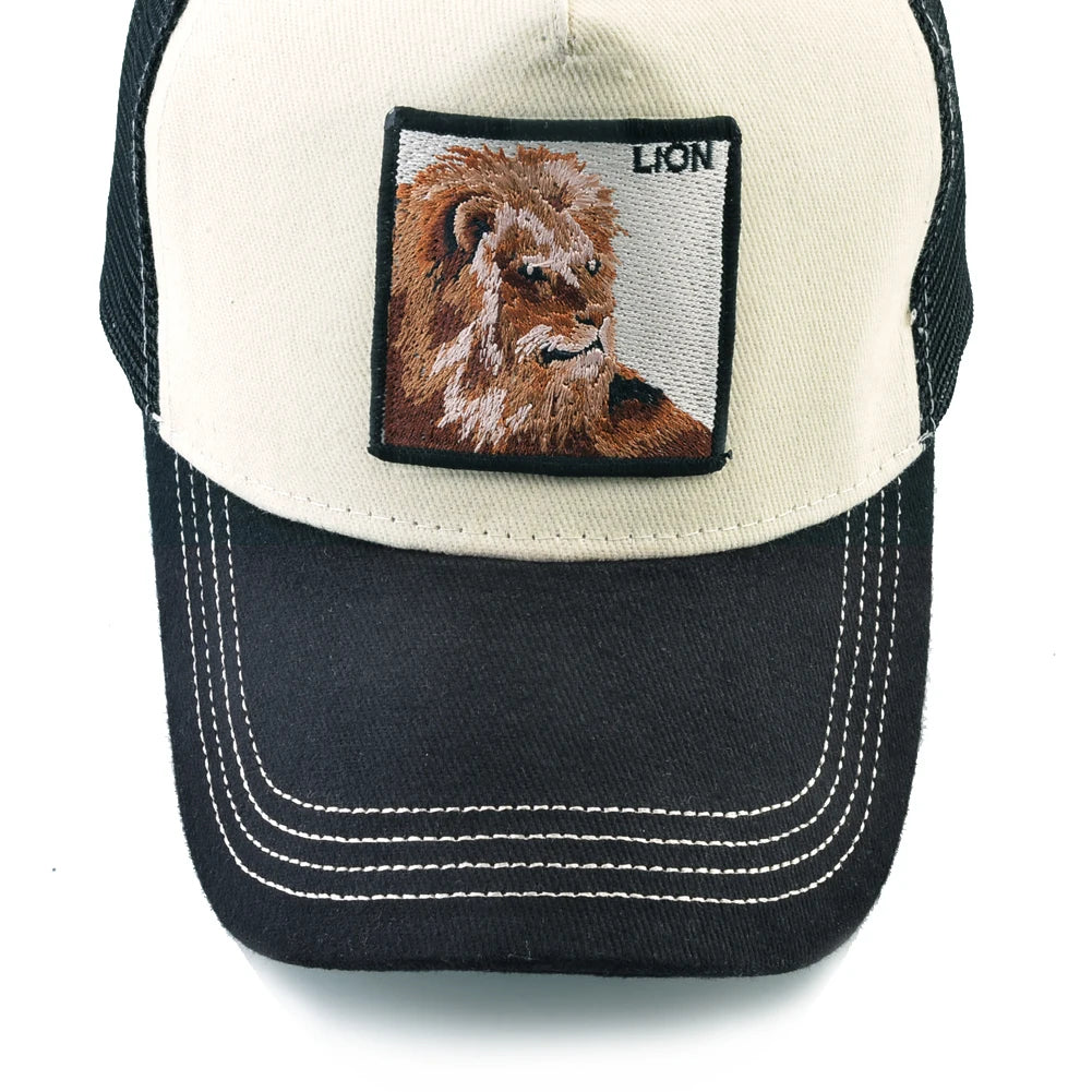 Hip Hop Baseball Cap With Lion Embroidery Patch Snapback Streetwear Trucker Caps Men Women Drake Baseball Hats Four Season Hat