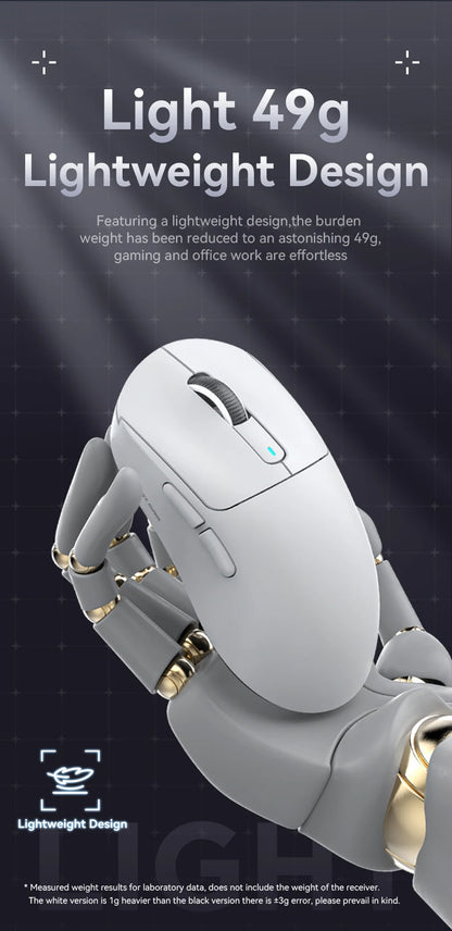 ATTACK SHARK X3 Wireless Gaming Mouse, Tri-Mode Bluetooth Gaming Mouse with PAW3395 Sensor, 26,000 DPI, 4K Polling Rate, RGB Gaming Mouse