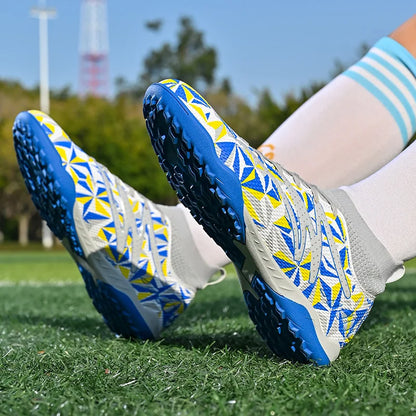 New Men's Football Boots Breathable Sport Training Soccer Shoes Cleats Sport Outdoor TF Futsal Match Turf Grass Drop Shipping