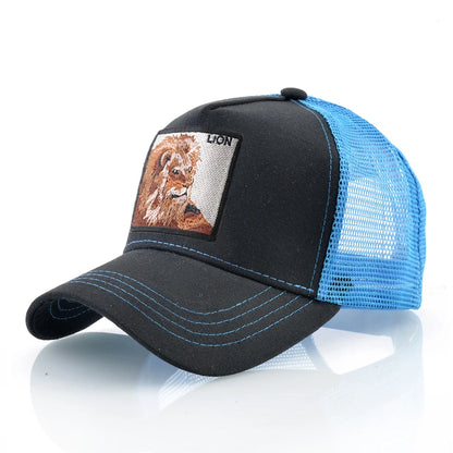 Hip Hop Baseball Cap With Lion Embroidery Patch Snapback Streetwear Trucker Caps Men Women Drake Baseball Hats Four Season Hat