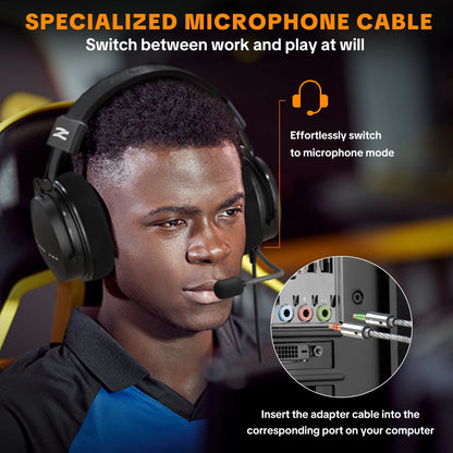 Cuffie da studio TALOMEN W550x – Cuffie monitor DJ professionali cablate over-ear con driver da 50mm e cavo rimovibile