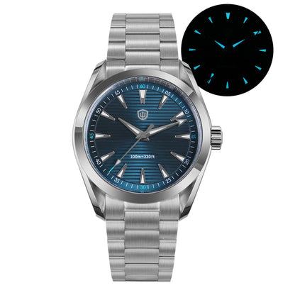 Watchdives WD0006B VH31 Quartz Wristwatches White MOP Dial AR Sapphire Luminous BGW9 100M Waterproof 38Mm Stainless Steel Watch